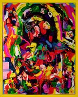 Rainbow Cleopatra by TV Moore contemporary artwork painting