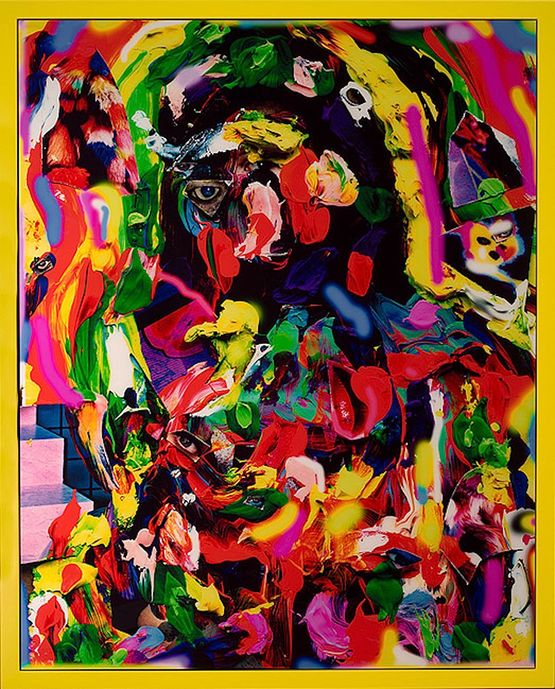 Rainbow Cleopatra by TV Moore contemporary artwork Painting