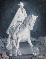 Knight in Lights  by Xiong Yu contemporary artwork painting