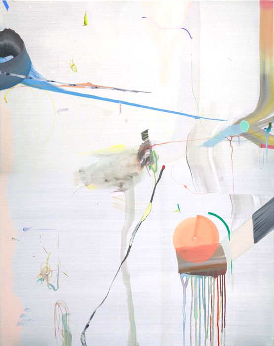 Chatter with light by Qingzhen Han contemporary artwork Painting