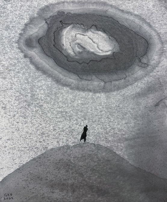 A Free Spirit by Gao Xingjian contemporary artwork Painting