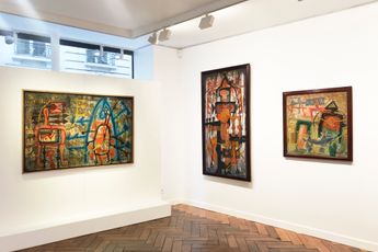 Contemporary art exhibition Le Trieu Dien Traces at Dumonteil Paris France