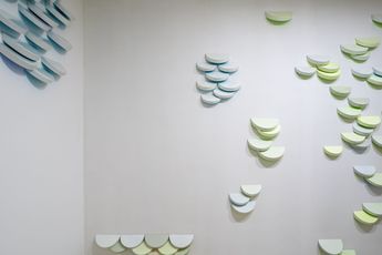 Contemporary art exhibition Estela Sokol Chuva de Prata at Galatea Salvador Brazil