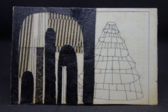 Encaustic Drawing 4 by Heba Y. Amin contemporary artwork Painting