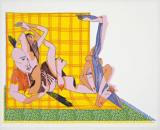 Laid Up by Christina Quarles contemporary artwork Print