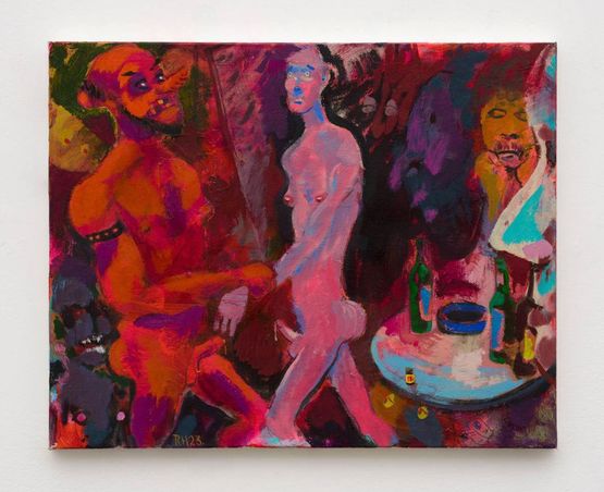 Most Eligible Bastard by Richard Hawkins contemporary artwork Painting