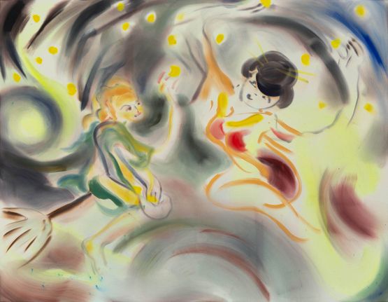 Magic in the Sky by Sophie Von Hellermann contemporary artwork Painting