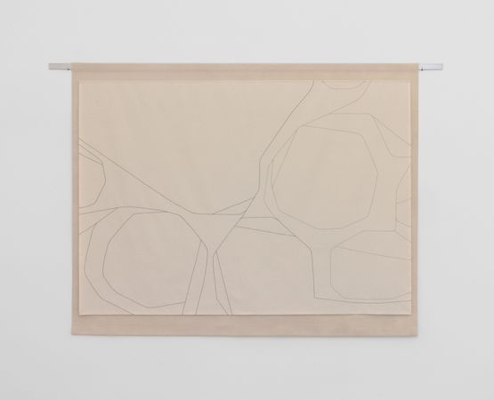 Untitled On Pale Smoke Gray Ground by Luca Lee Frei contemporary artwork Painting