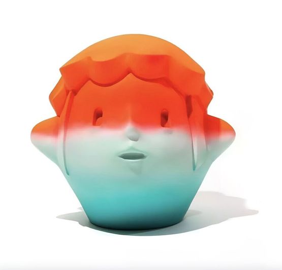 Pinecone Boy Sunset Edition by En Iwamura contemporary artwork Sculpture