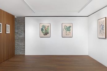 Contemporary art exhibition Claire Tabouret Les Creatures at Almine Rech Gstaad Switzerland