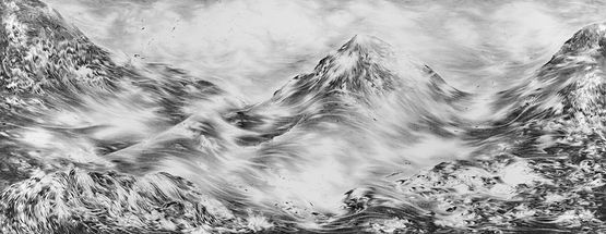 Wogen weite Fragen by Julia Steiner contemporary artwork Works on Paper