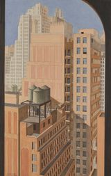 Fortieth street depuis le Radiator Building by Bernard Boutet De Monvel contemporary artwork drawing works on paper