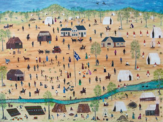 Ballarat My Country by Marlene Gilson contemporary artwork Painting