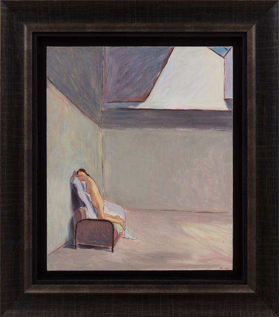 A Pose the Model Chose by Wu Yi contemporary artwork Painting