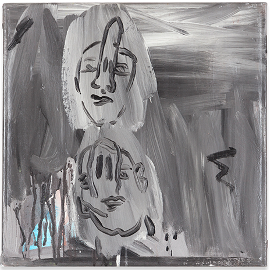 Die Nasen by Walter Dahn contemporary artwork Painting