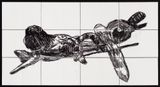 Flying Elephant by Pierre Mukeba contemporary artwork works on paper drawing