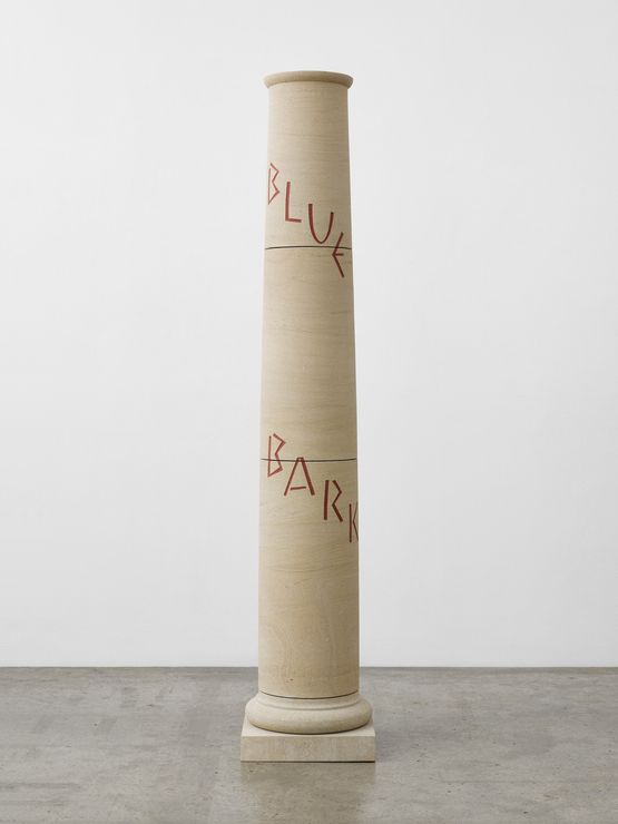 Blue Waters Bark by Ian Hamilton Finlay contemporary artwork Sculpture
