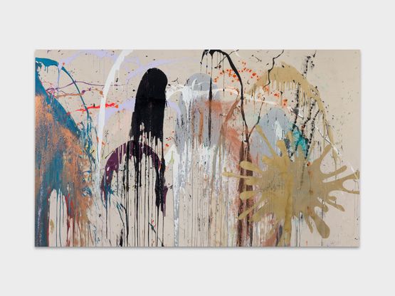 Compression Z by John M Armleder contemporary artwork Mixed Media