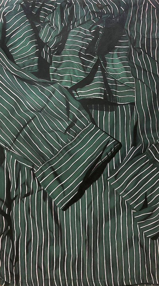 Those Lines Remind Me of School by Marina Cruz contemporary artwork Painting