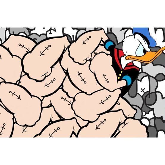 Strong Arm Duck by Jerkface contemporary artwork Works on Paper