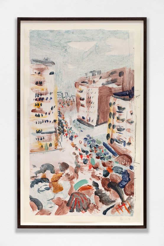Ostend Procession by Nick Goss contemporary artwork Works on Paper