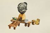 Kitchen Stories 3 by Rathin Barman contemporary artwork works on paper
