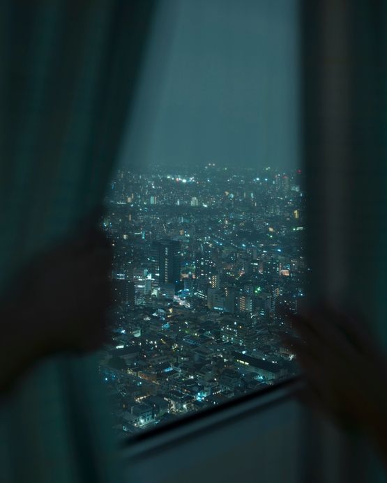 Park Hyatt Hotel Tokyo Curtains by Alec Soth contemporary artwork Photography