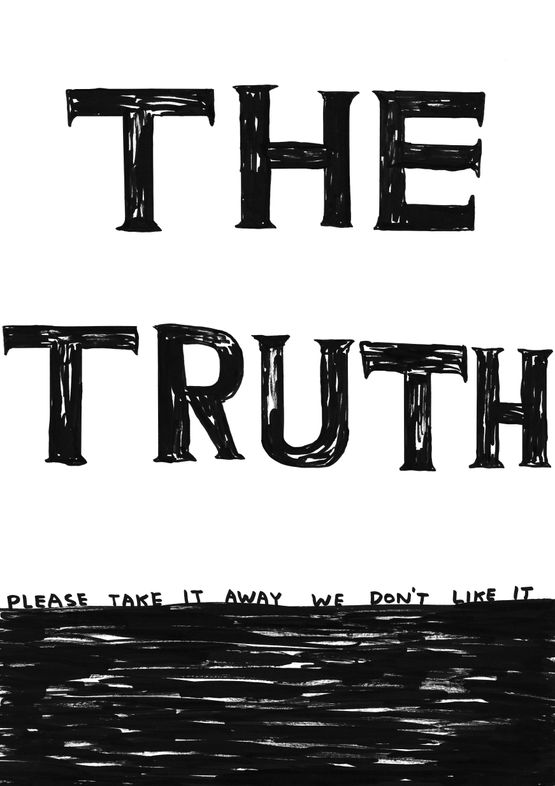 Untitled The Truth Please Take It Away We Dont Like It by David Shrigley contemporary artwork Works on Paper