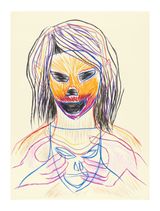 Face and Mask 49 by Carlos Amorales contemporary artwork drawing works on paper