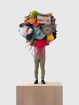 Mini-Gathering polychrome 5 by Daniel Firman contemporary artwork sculpture