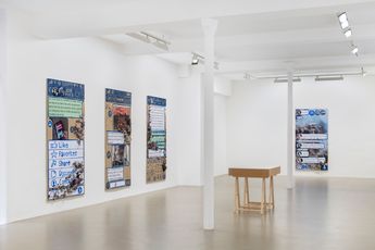 Contemporary art exhibition Thomas Hirschhorn Eternal Ruins at Galerie Chantal Crousel Paris France