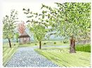 Study of the Entrance by David Hockney contemporary artwork Works on Paper
