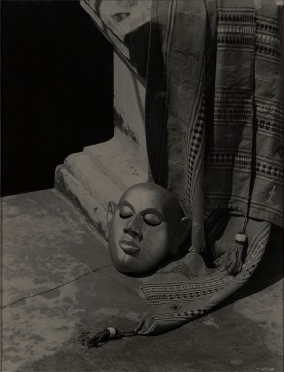 Mask on cloth by Lionel Wendt contemporary artwork Photography