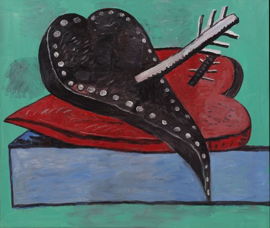 Two Hearts by Philip Guston contemporary artwork Painting