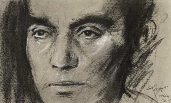 Etude pour Lorca by Ernest Pignon-Ernest contemporary artwork Works on Paper