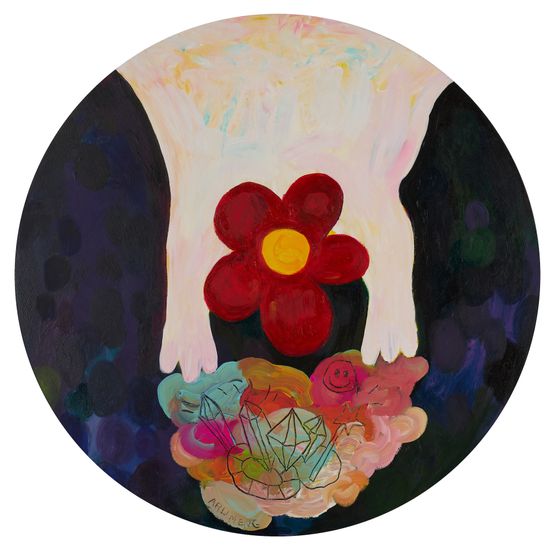 Crystal Feast by Aru Meng contemporary artwork Painting