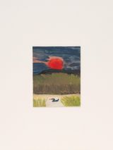 Untitled Red Sky Water Bird by Frank Walter contemporary artwork painting photography