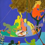 Music and Wine by Miao Xiaochun contemporary artwork painting