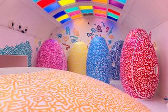 Contemporary art exhibition Mr Doodle sketch and doodle at sketch London