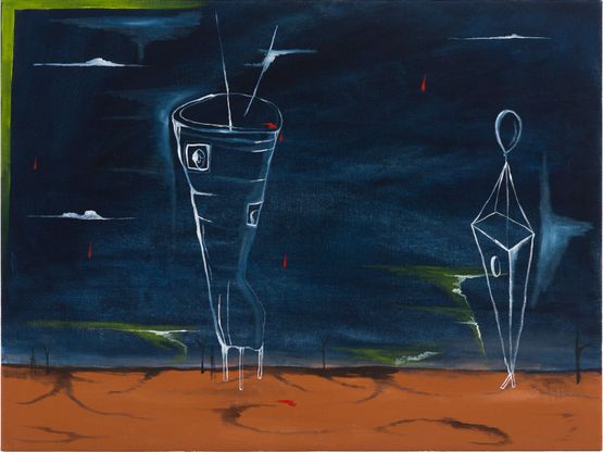 Bleeding by Mia Boe contemporary artwork Painting