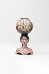 Jar  Bust by Osang Gwon contemporary artwork sculpture