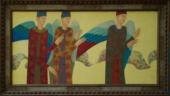 Trois Anges by Timur DVatz contemporary artwork Painting