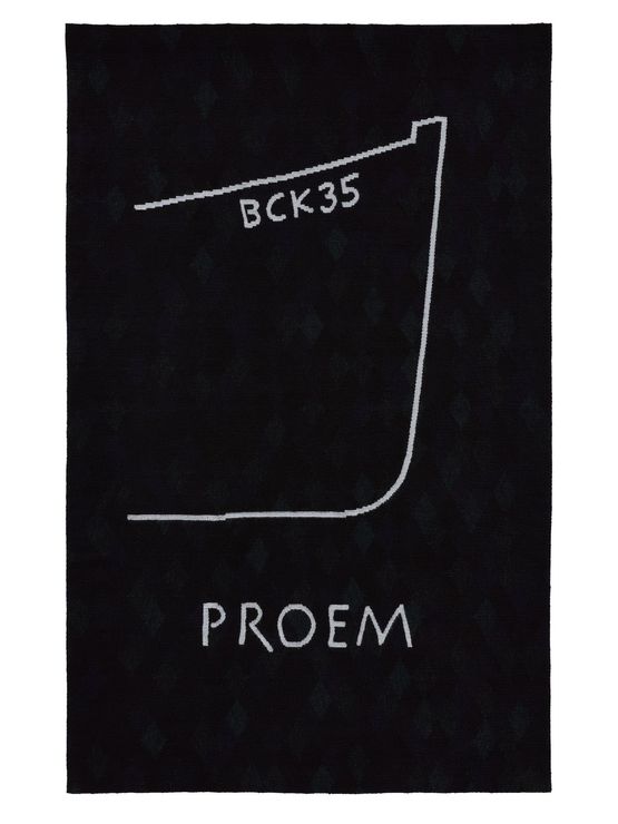Proem by Ian Hamilton Finlay contemporary artwork Textile