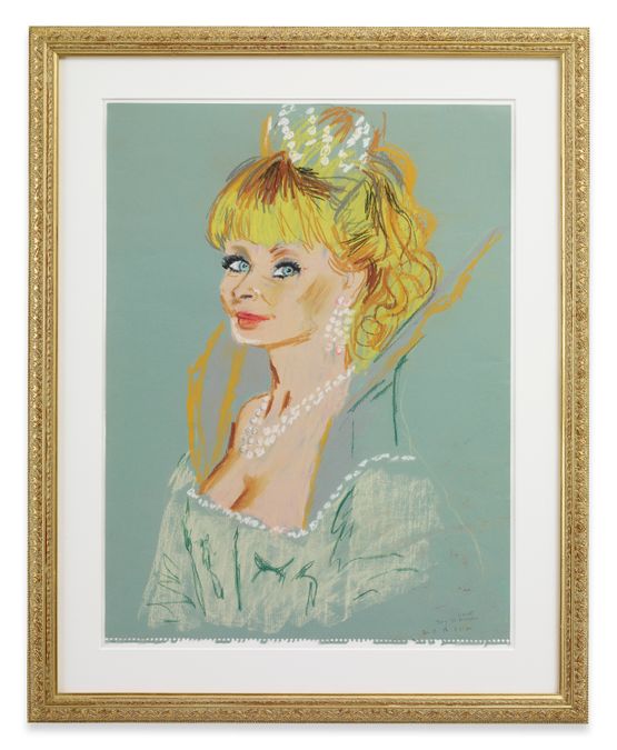the elven Queen - Esmeralda part of Bewitched family by Karen Kilimnik contemporary artwork Works on Paper