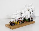White Discharge 11 Figures by Teppei Kaneuji contemporary artwork sculpture