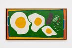 Os ovos e o feijao e arroz e o bife The Eggs and the Beans and Rice and the Steak by Anisio O. Couto contemporary artwork Painting