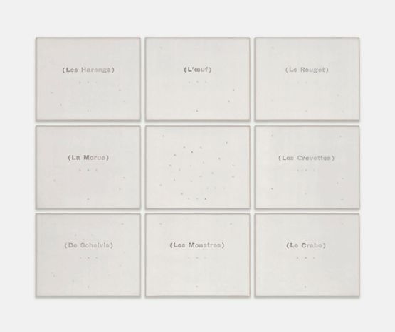 Les Poissons by Marcel Broodthaers contemporary artwork Print