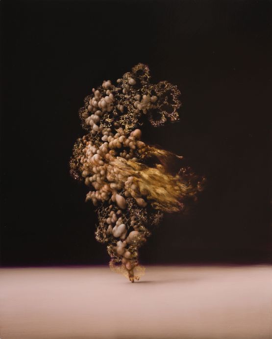 Un fiore impaziente by Enrico Minguzzi contemporary artwork Painting