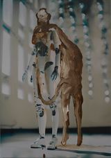 D.B.W.A.S.M. Umbilical Lift by Tala Madani contemporary artwork painting