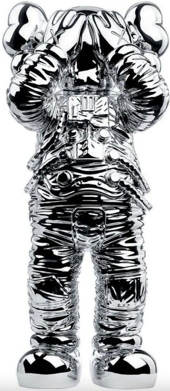 Holiday Space 11.5 20th anniversary edition silver by KAWS contemporary artwork Sculpture